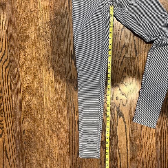 Zella black and white striped women's exercise athletic legging pants - XS - Picture 4 of 11